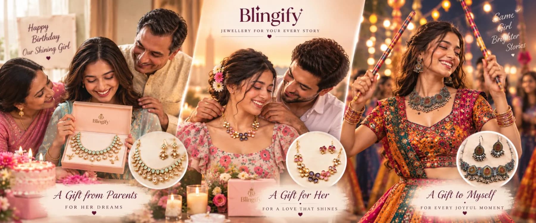 Indian woman wearing Blingify jewelry
