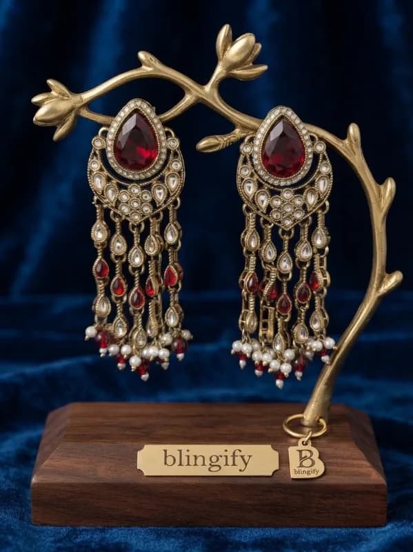 Zohra Mughal Cascade Earrings — view 2 of 2