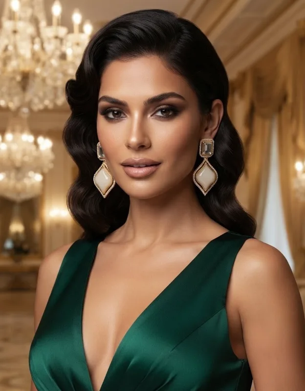 Ivory Statement Drop Earrings — view 2 of 2
