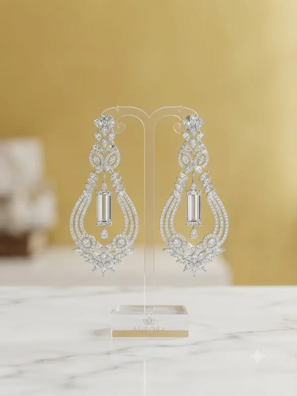 Diamond Chandelier Drop Earrings — view 3 of 3