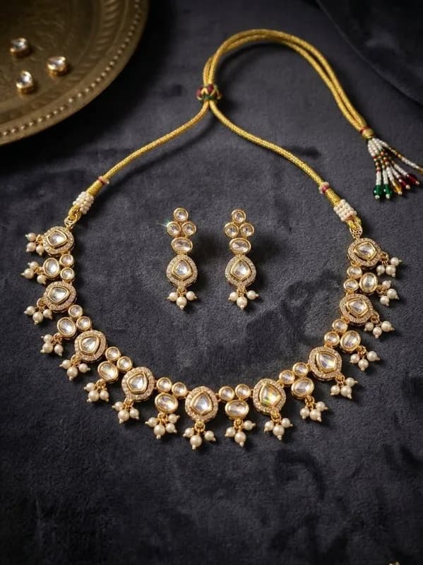 Premium Kundan Necklace Set — view 3 of 3