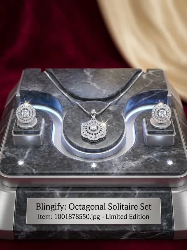 Blingify Octagonal Solitaire Set — view 3 of 3