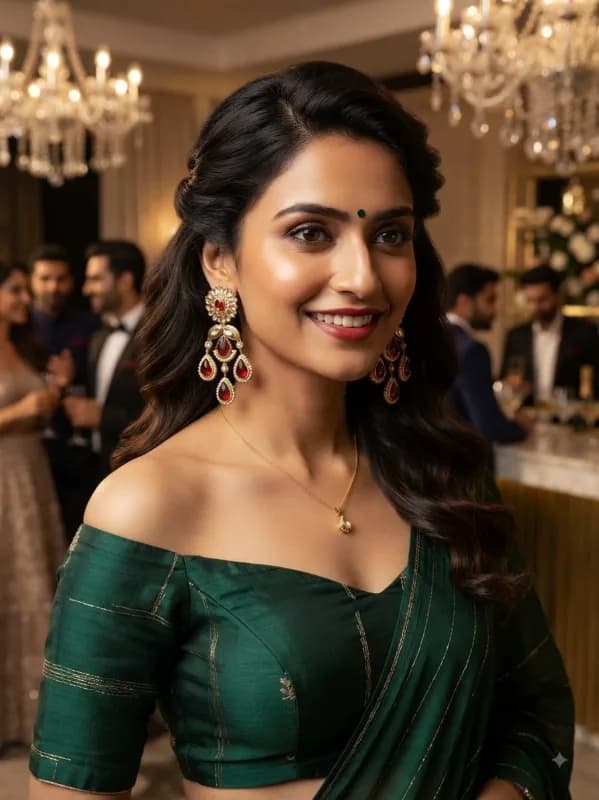 Kundan Chandbali Earrings — view 3 of 3