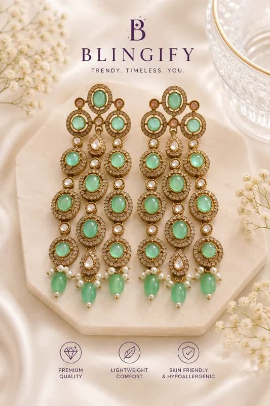 3-String Statement Earrings — view 2 of 2