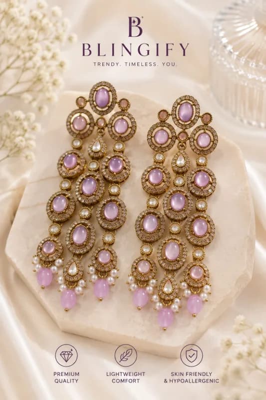 3-String Statement Earrings — view 2 of 2
