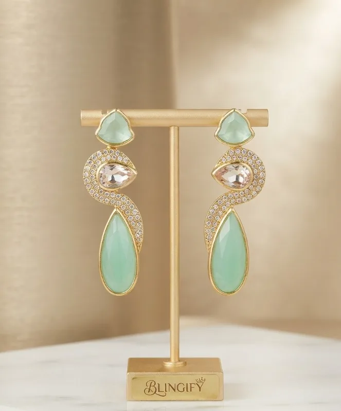 curved, wave Statement Earrings — view 2 of 4