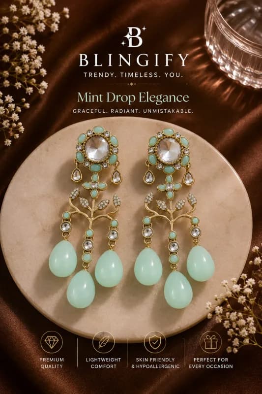 Pearl Floral Drop Earrings — view 2 of 2