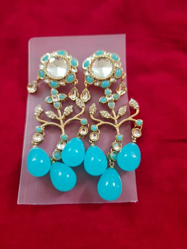 Pearl Floral Drop Earrings — view 2 of 2