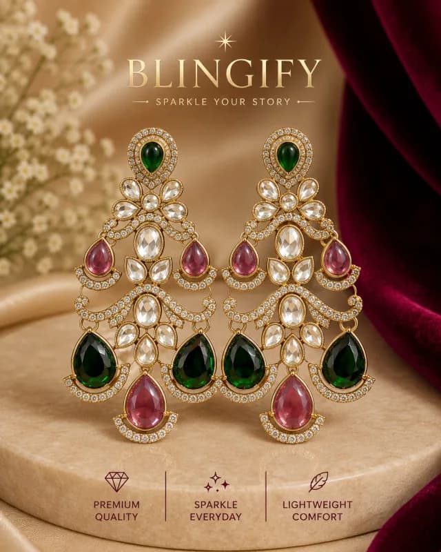 statement chandelier earrings