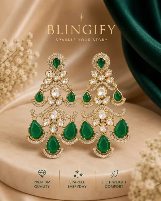 statement chandelier earrings — view 2 of 3