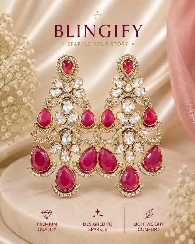 statement chandelier earrings — view 2 of 2