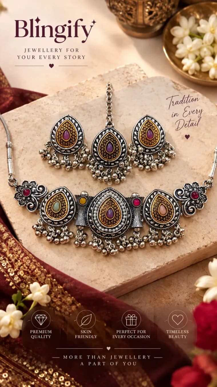 Rangreza Multicolour Choker Set - Multicolour