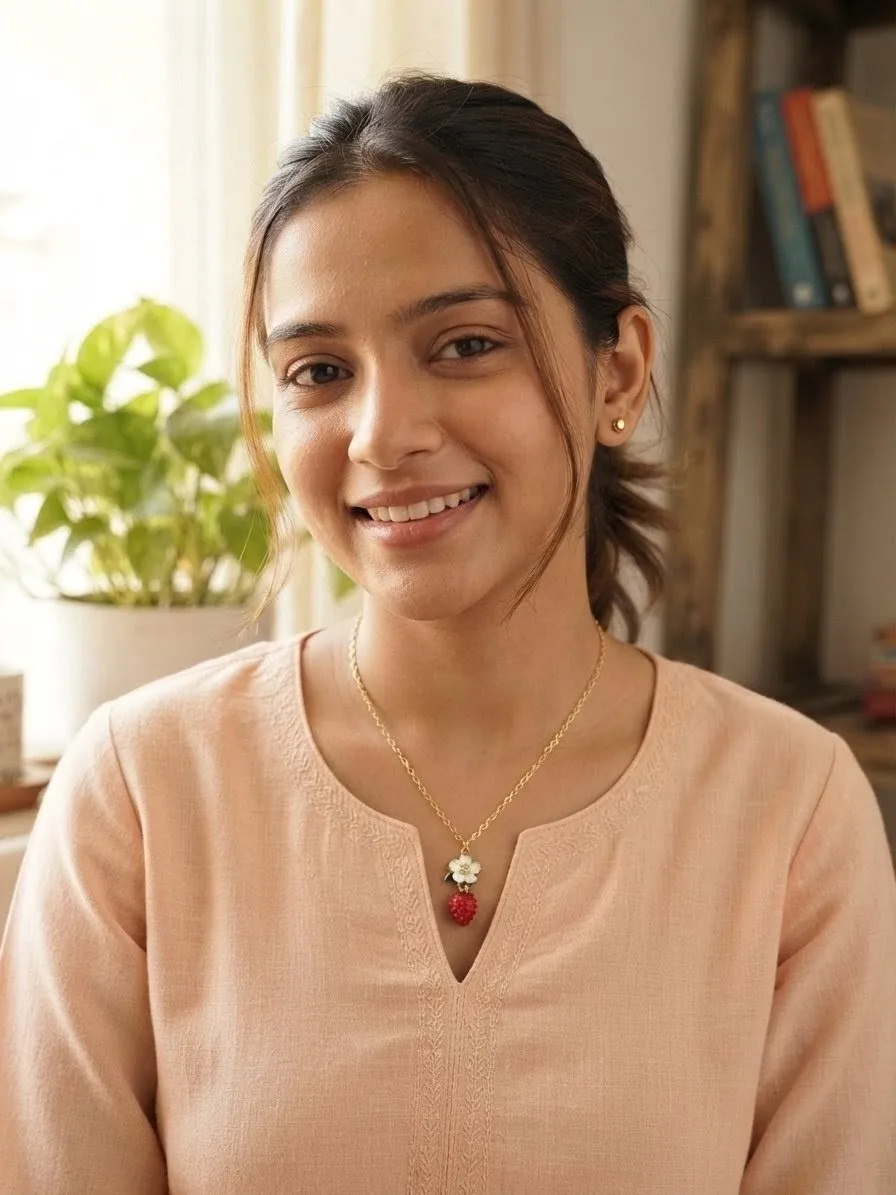 Strawberry Blossom Charm Necklace — view 2 of 2
